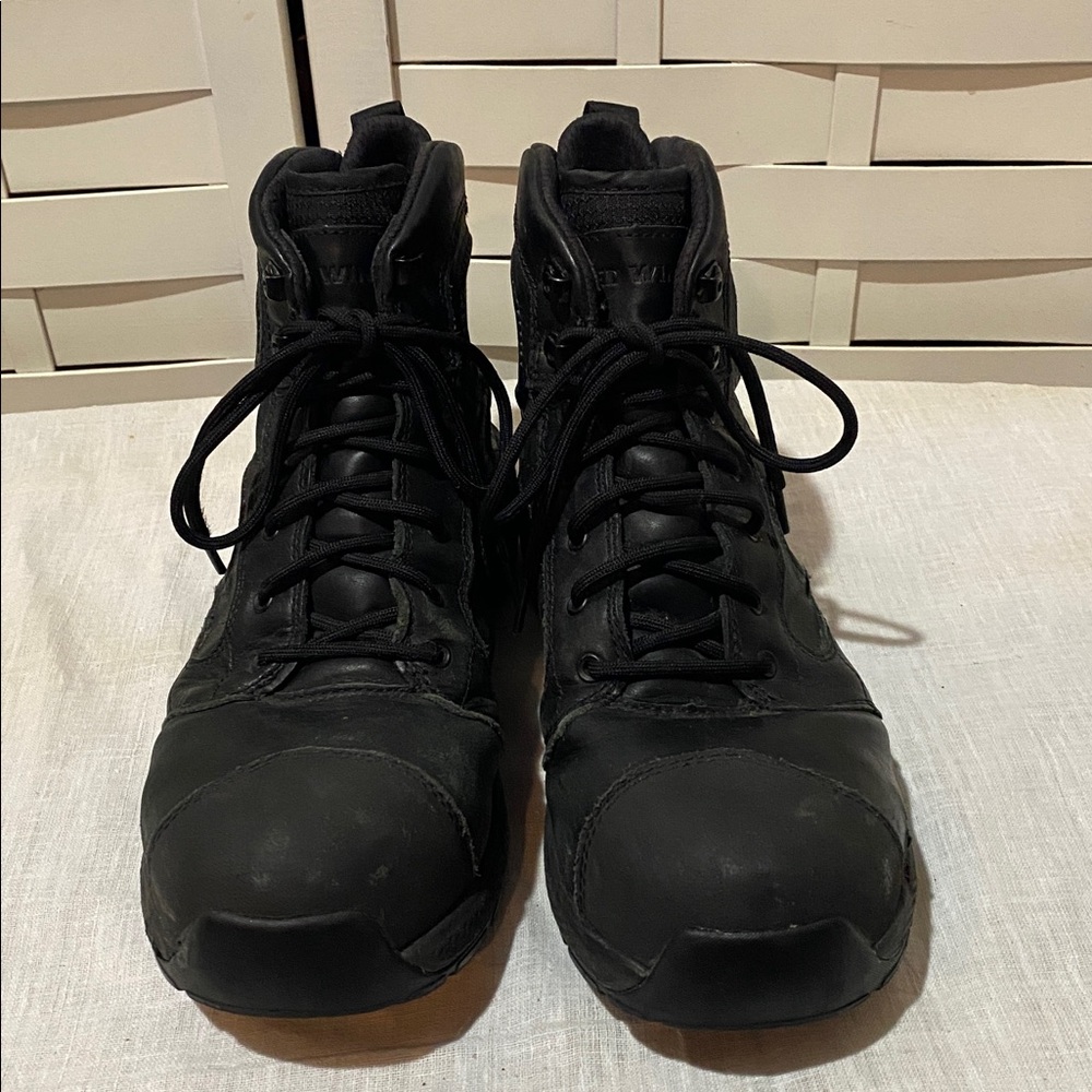 Red Wing Waterproof Steel Toe Leather Work Boots, Black Vibram 2451, Men’s 9 - Picture 2 of 7